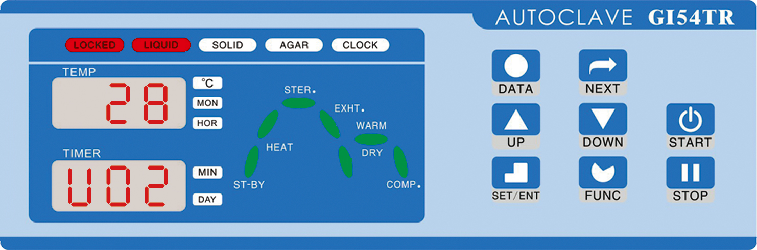 หม้อนึ่งฆ่าเชื้อ AUTOCLAVE ZEALWAY GI Series 2_panel