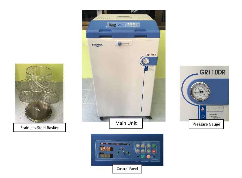 หม้อนึ่งฆ่าเชื้อ AUTOCLAVE ZEALWAY GR Series GR110DR