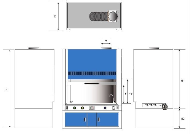 FUME HOOD FH Series structure